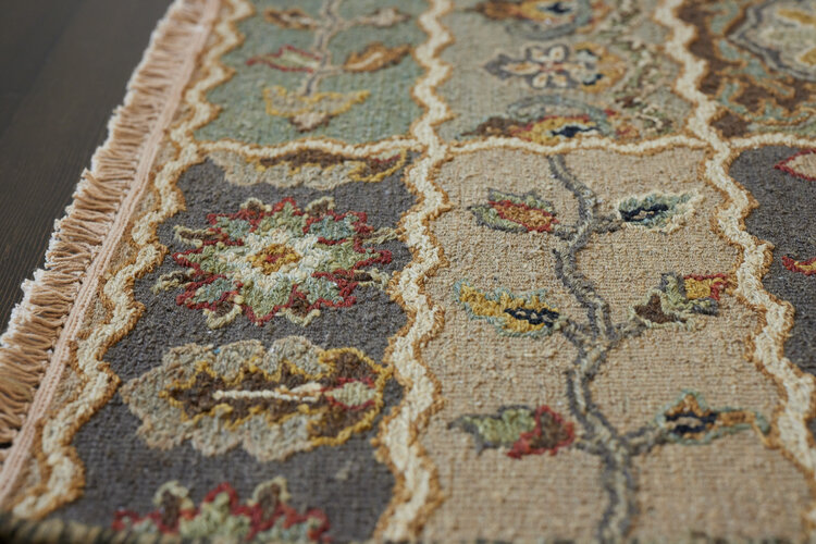 Green Patchwork Rug: 2’ x 3’ - KTY