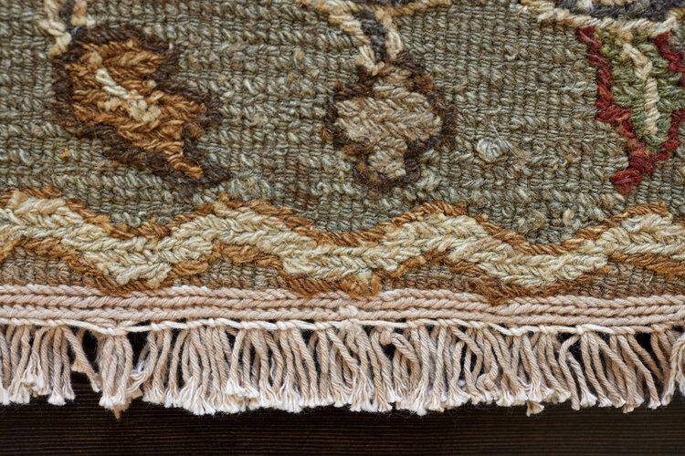 Green Patchwork Rug: 2’ x 3’ - KTY