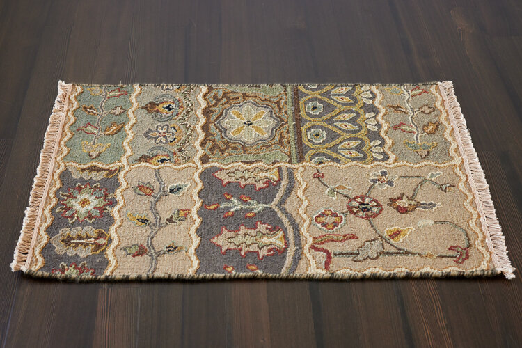 2’ x 3’ Green Patchwork Rug - KTY