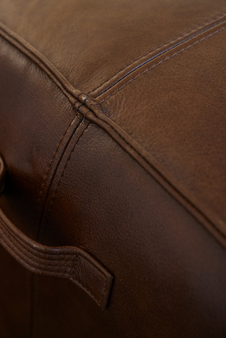 by Hooker Furniture Medium Leather Ottoman