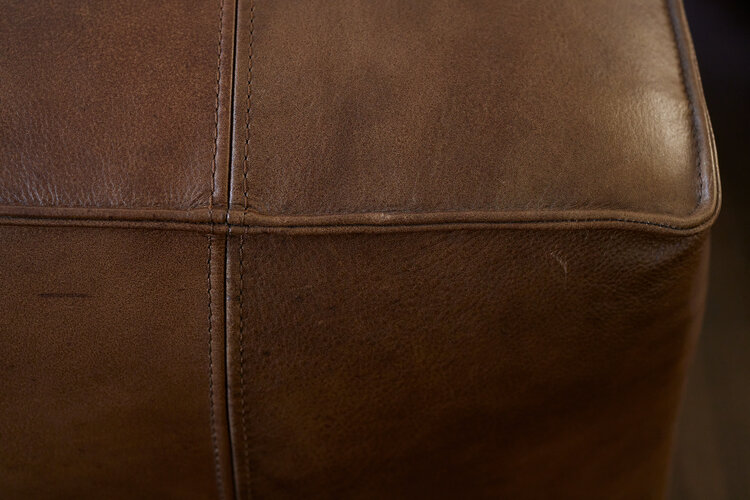 by Hooker Furniture Medium Leather Ottoman