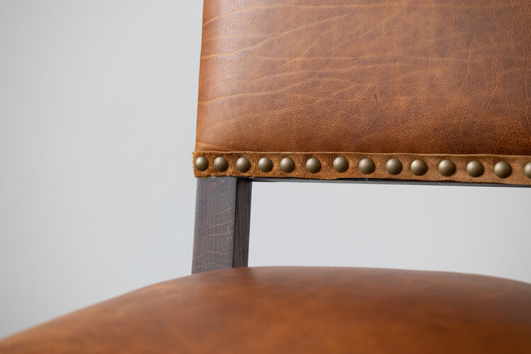 Traditional Leather Barstool - Lee