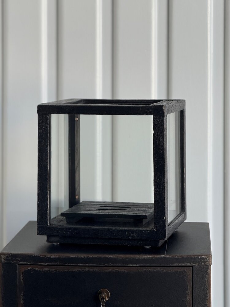 Black Weathered Candlestand; Small - SRD