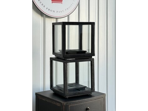 Black Weathered Candlestand; Small - SRD