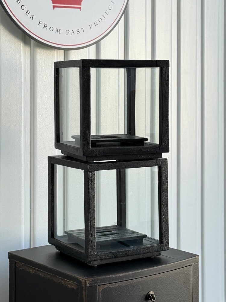 Black Weathered Candlestand; Small - SRD
