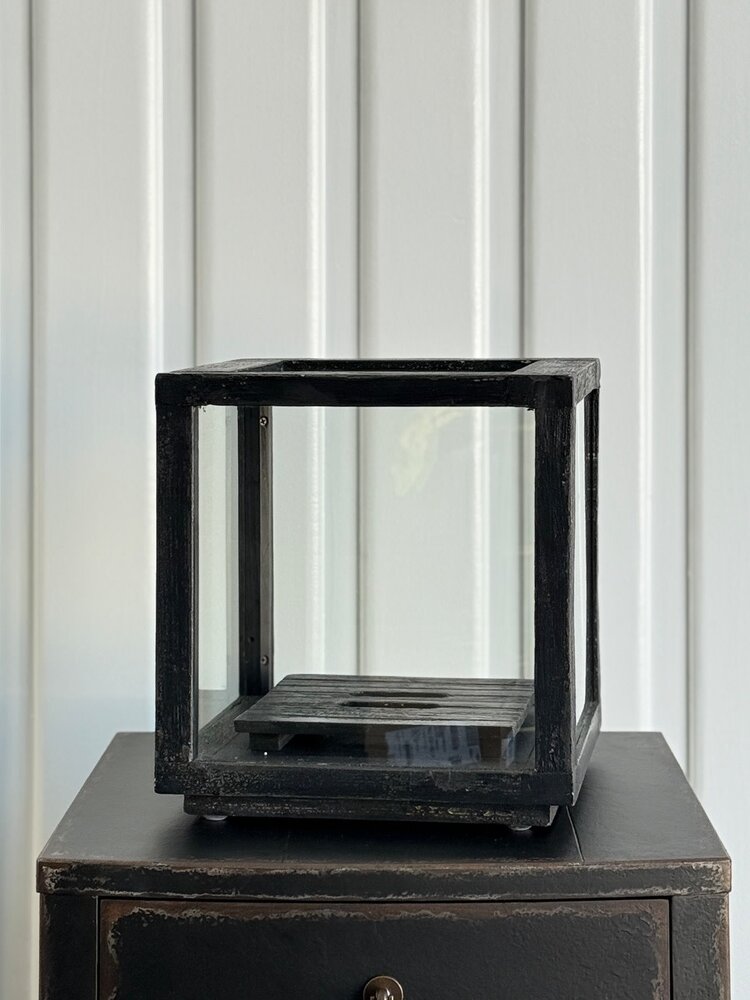 Black Weathered Candlestand; Small - SRD