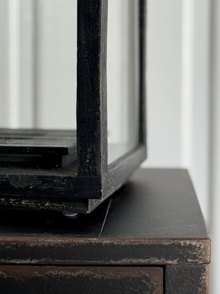 Black Weathered Candlestand; Small - SRD