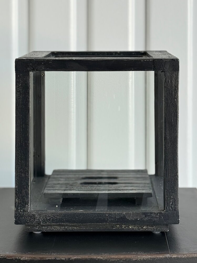 Black Weathered Candlestand; Small - SRD