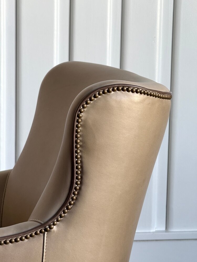 Jackson Fog Leather Chair