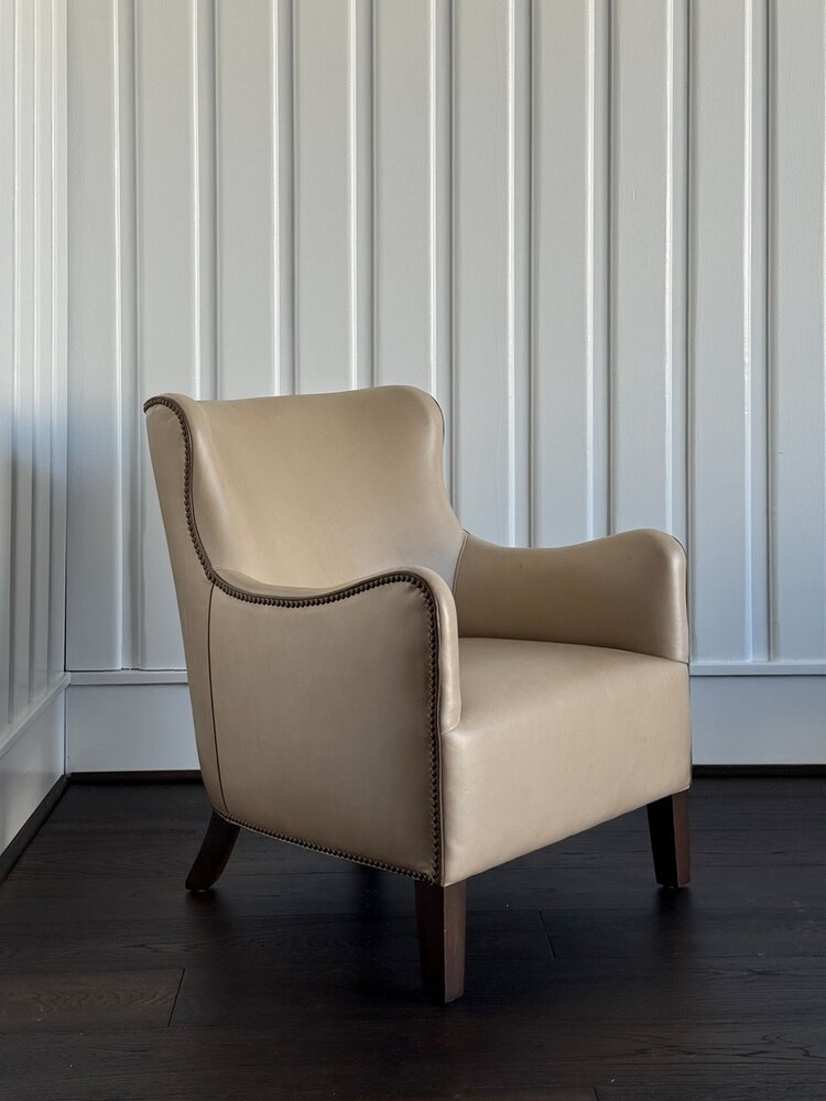 Jackson Fog Leather Chair