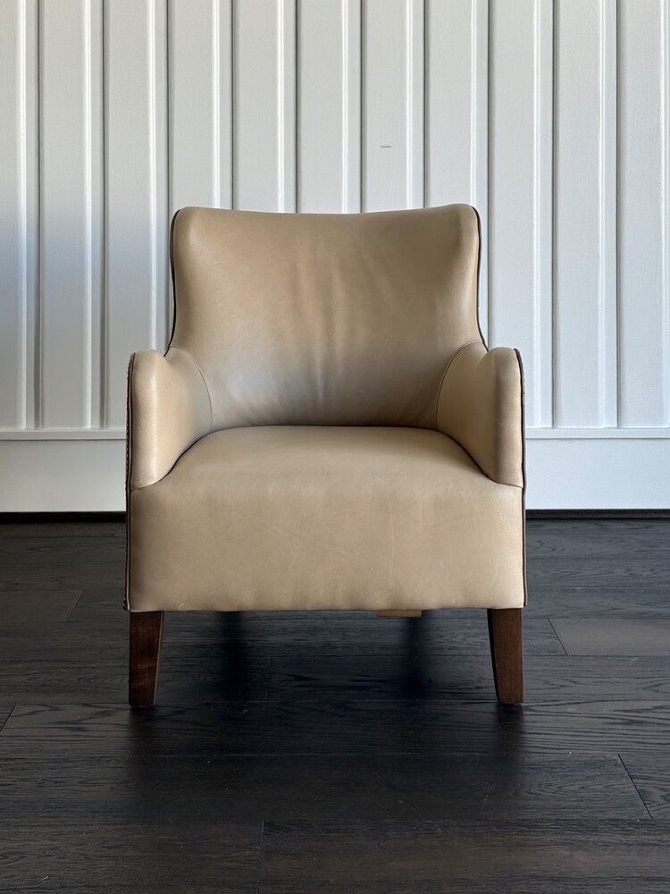 by Lee Industries Jackson Fog Leather Chair
