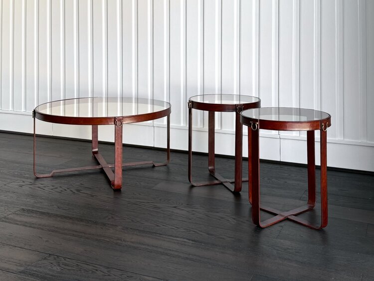 Leather Harness Table - SRD