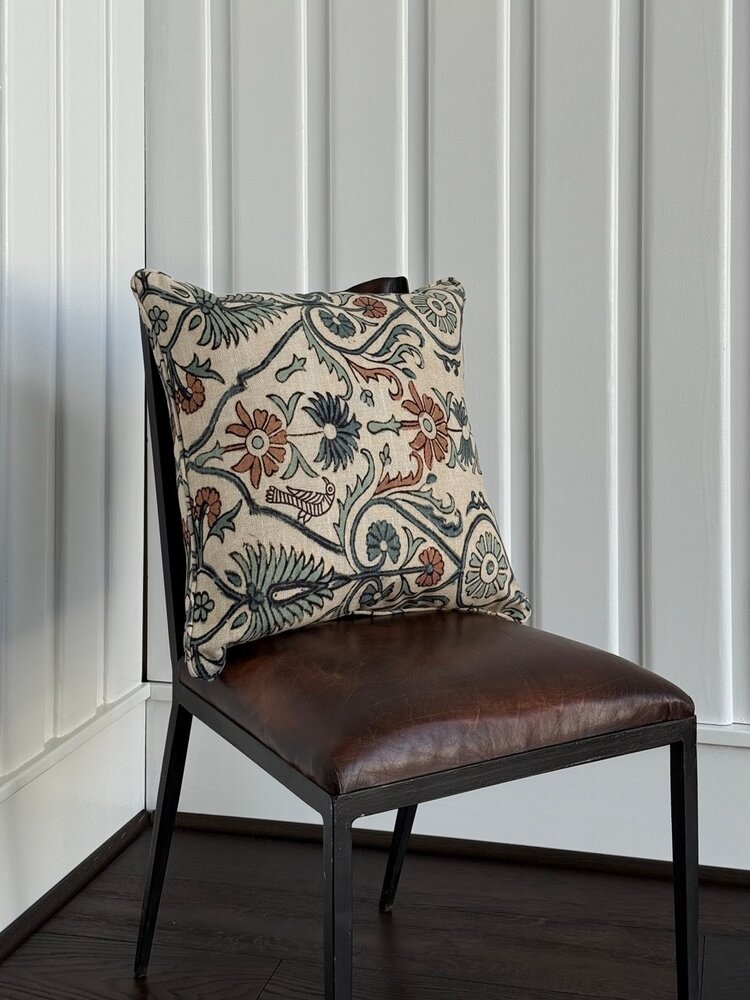 by Wesley Hall Loretta Peacock Sq. Pillow & Down Insert