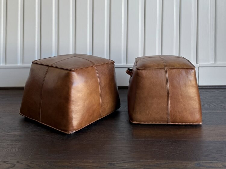 by Hooker Furniture Medium Leather Ottoman