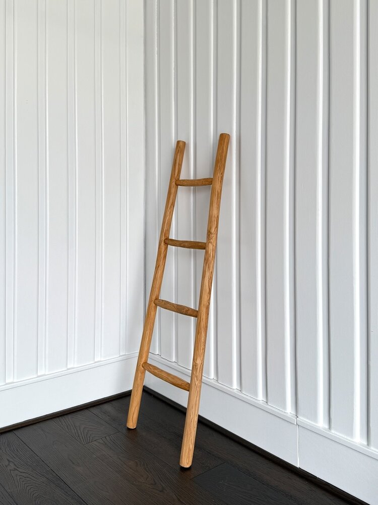 Natural Teak Towel Ladder