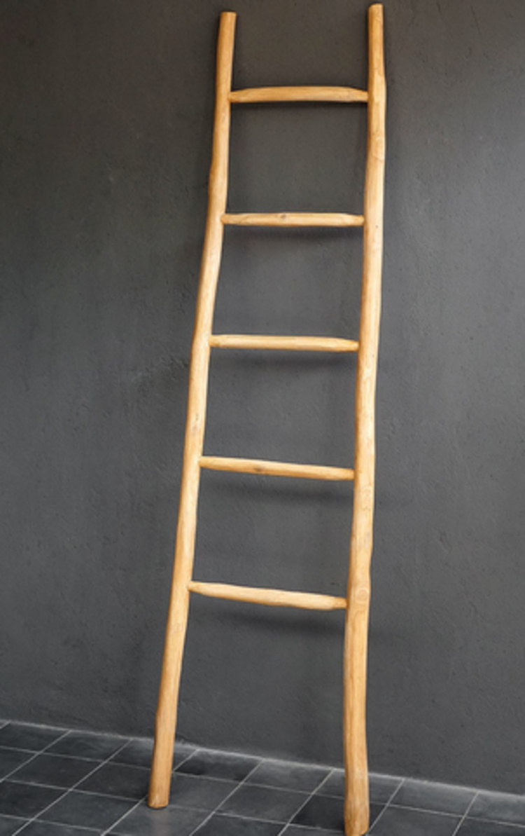 Natural Teak Towel Ladder