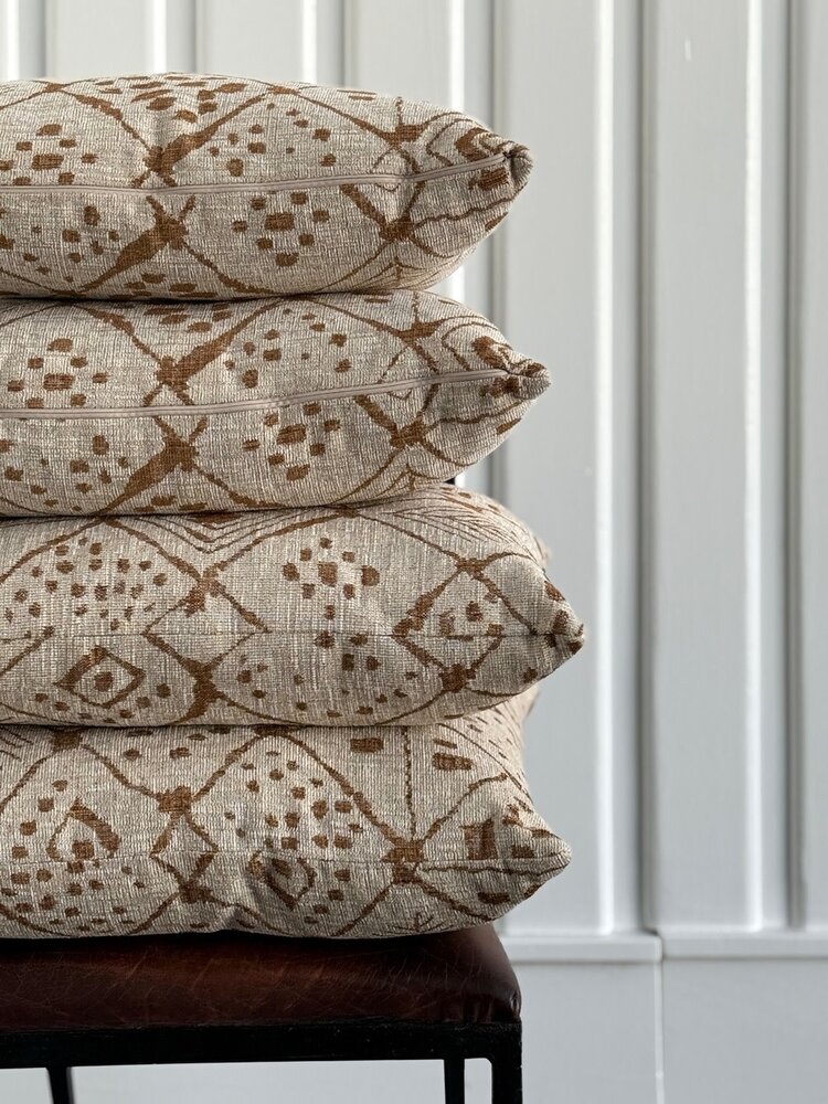 Sloane Honey Sq. Pillow & Down Insert