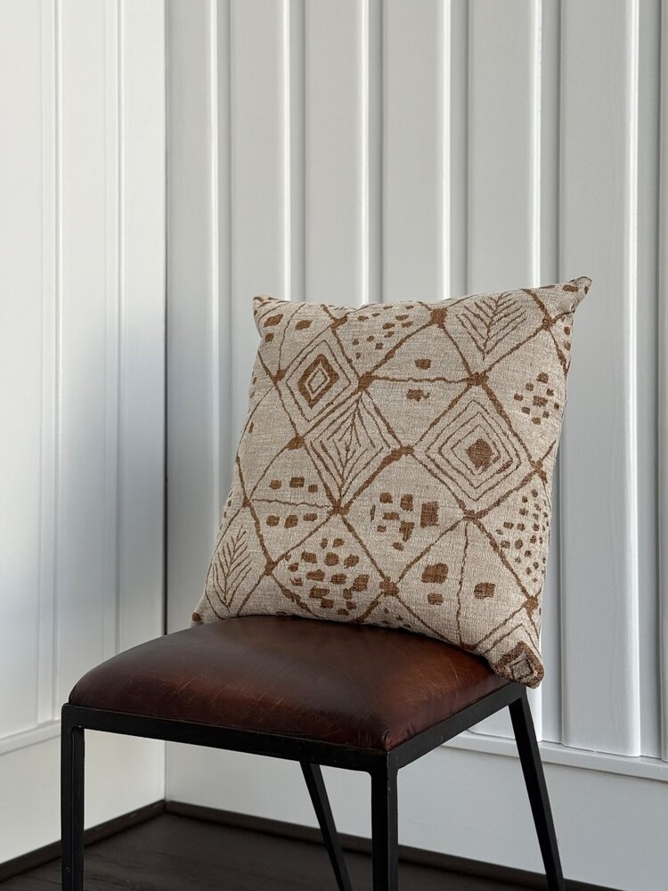 Sloane Honey Sq. Pillow & Down Insert