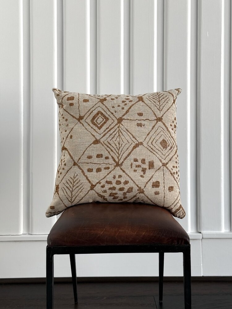 Sloane Honey Sq. Pillow & Down Insert