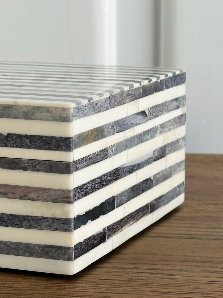 Striped Bone Box: Medium - AS