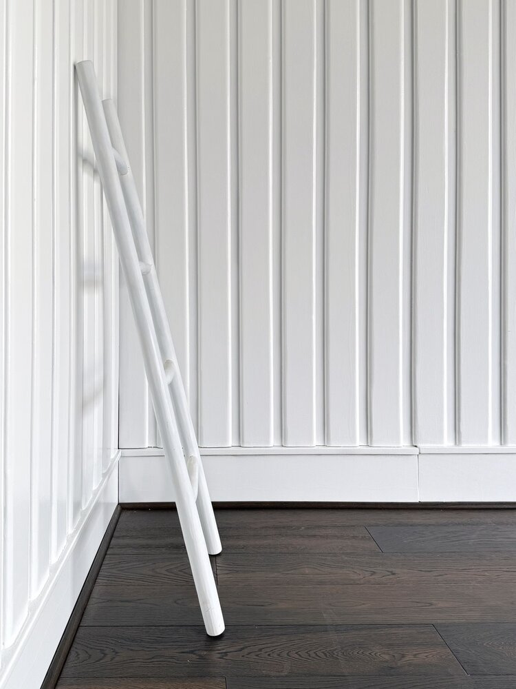 White Teak Towel Ladder