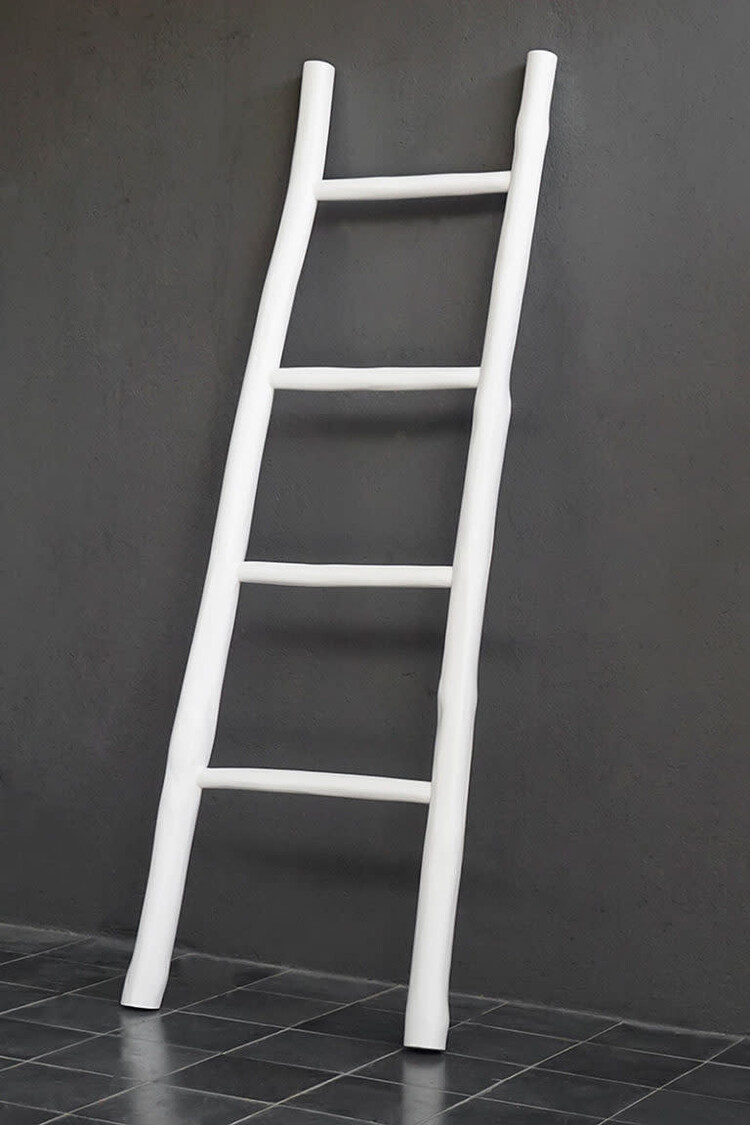 White Teak Towel Ladder