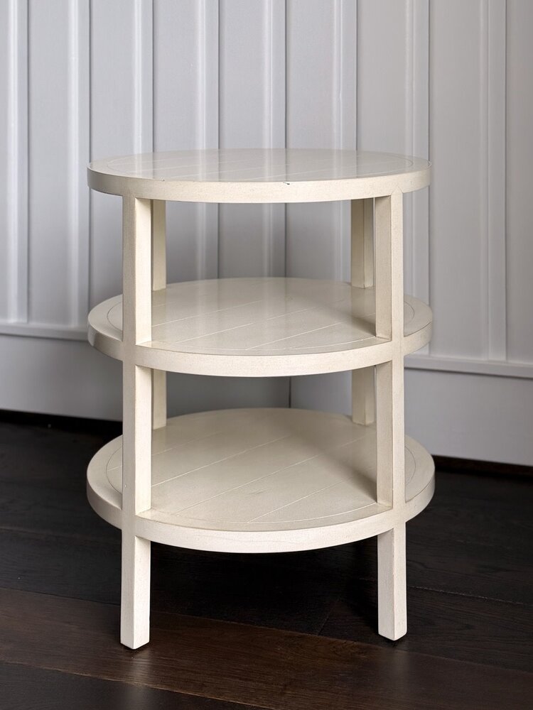 by Theodore Alexander White Wooden Round Table