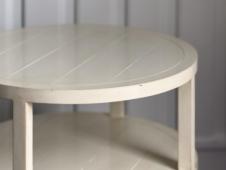 by Theodore Alexander White Wooden Round Table