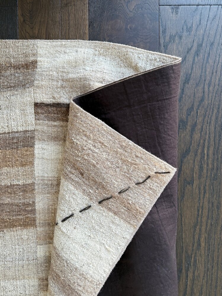 5'6" x 8'10" Vintage Mazanderan Kilim Wool Rug - KH