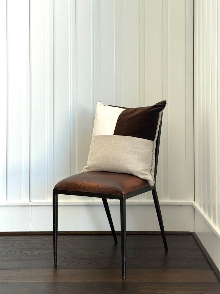 Aurora Two Tone Sq. Pillow & Down Insert - DS