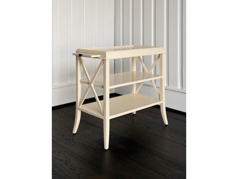 White X-End Table - FLD