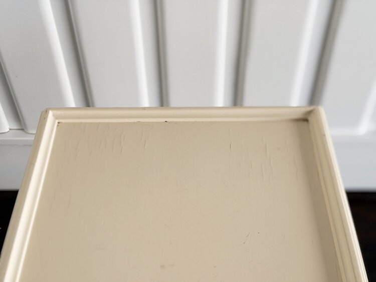 White X-End Table - FLD