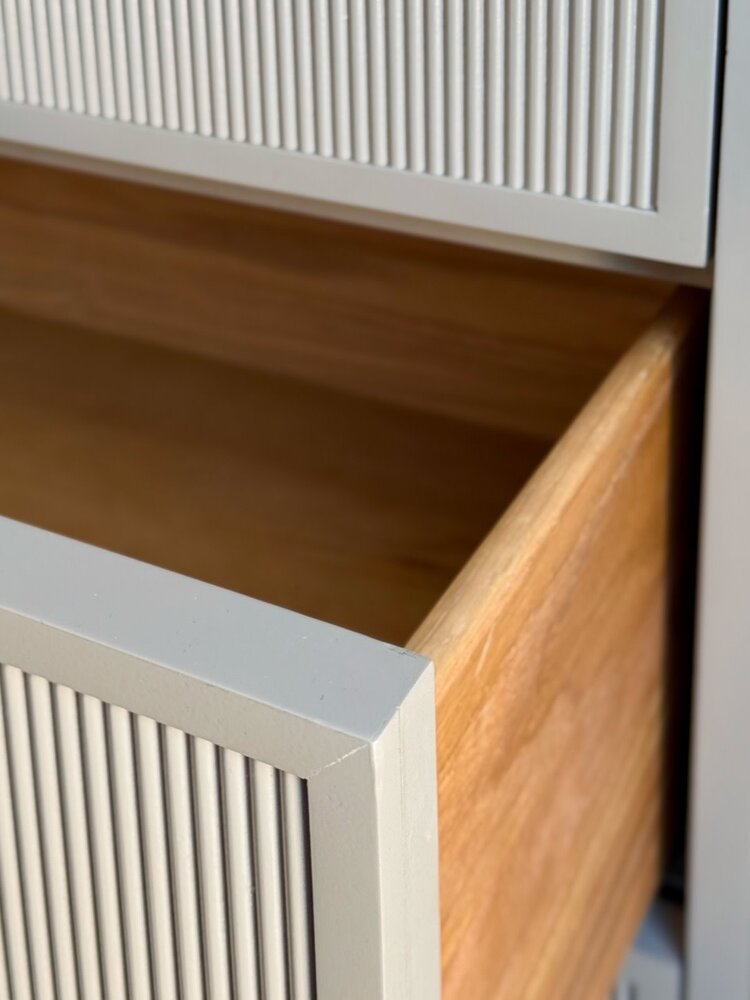 Flute Front Tall Chest