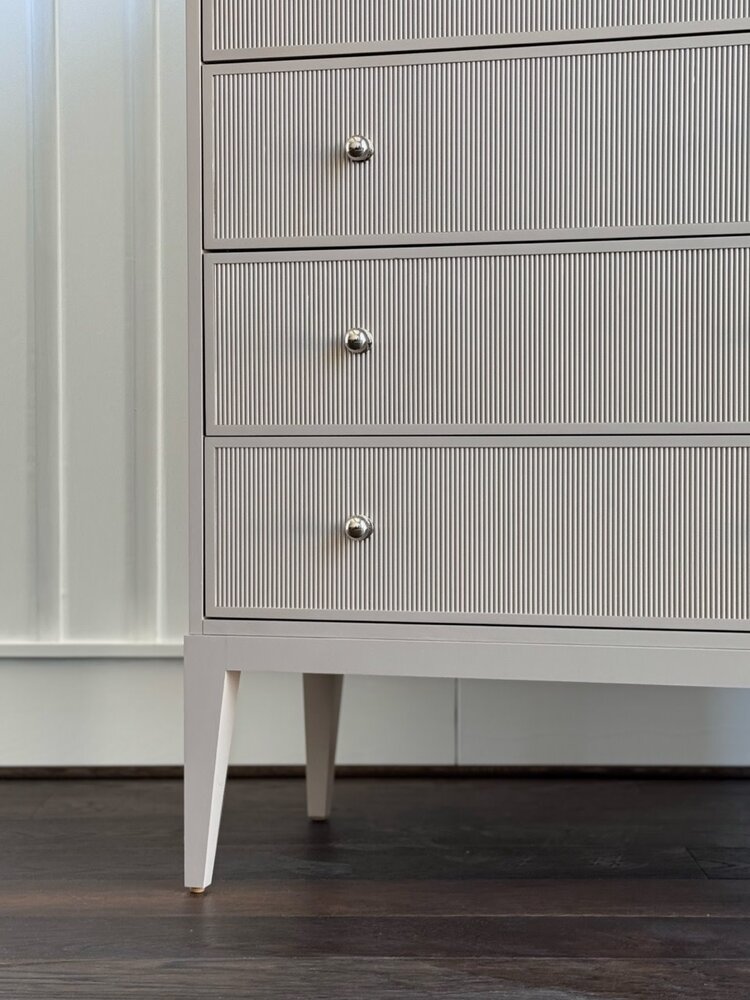 Flute Front Tall Chest