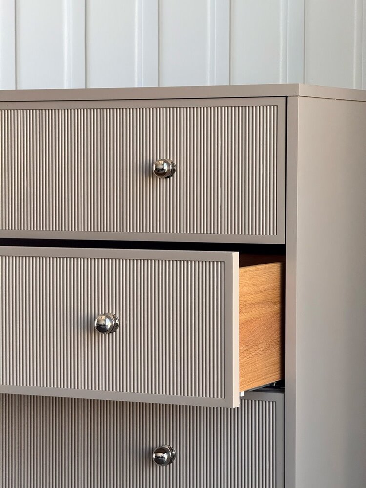 Flute Front Tall Chest