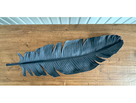 Large Feather Object; Black - JMY