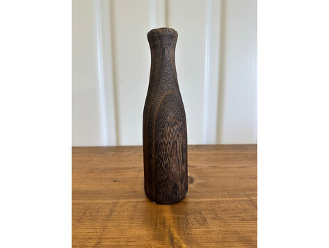 Charred Paulownia Wood Vase: Large