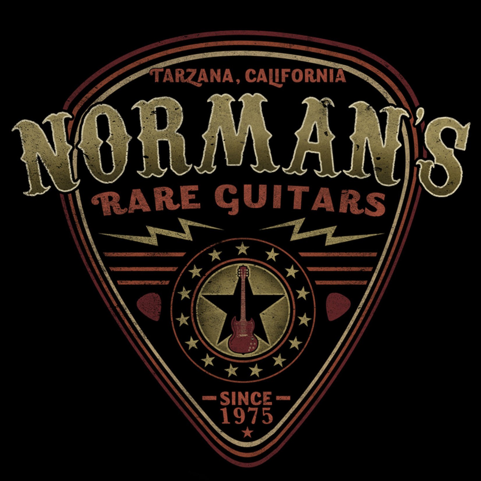Norman's Rare Guitars Lightning Pick T-Shirt