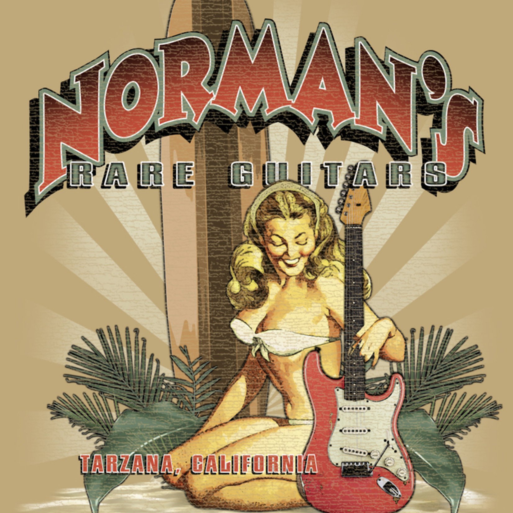 Norman's Rare Guitars Joe Bonamassa Strat Pinup T-Shirt