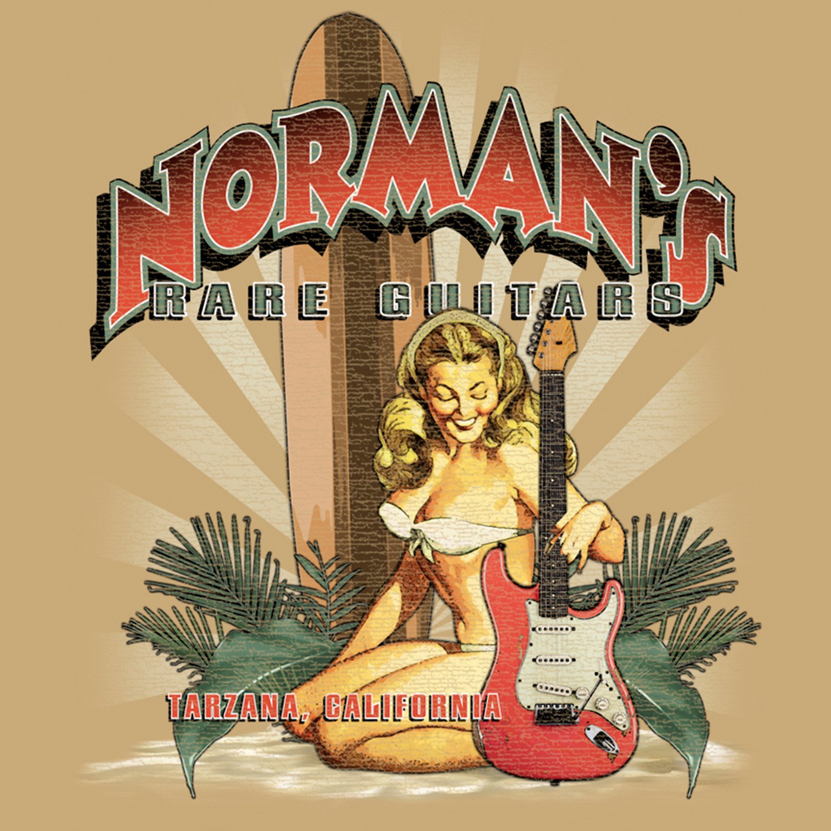 Norman's Rare Guitars Joe Bonamassa Strat Pinup T-Shirt