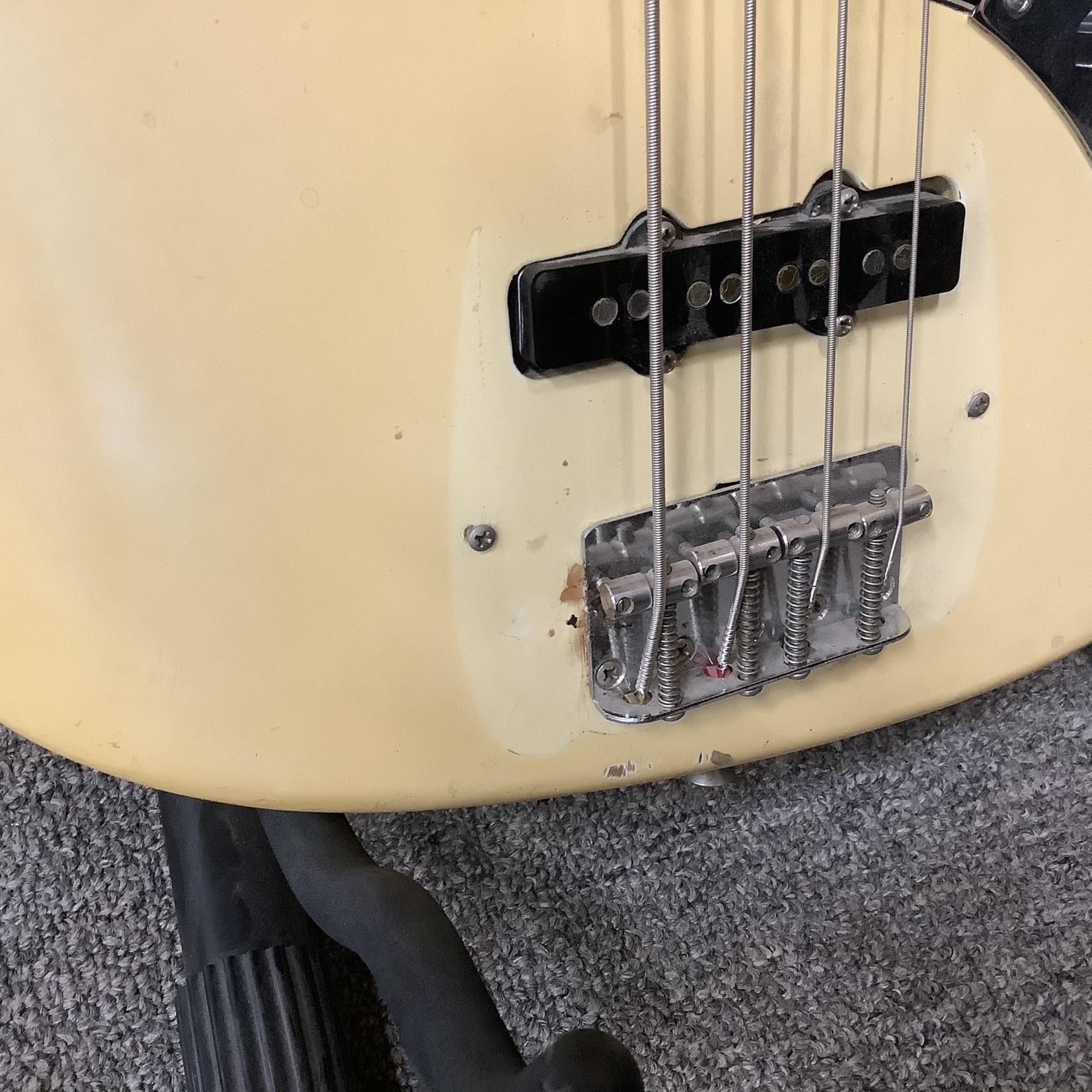 Fender 1976 Fender Jazz Bass Blonde Maple Neck White Block Inlays