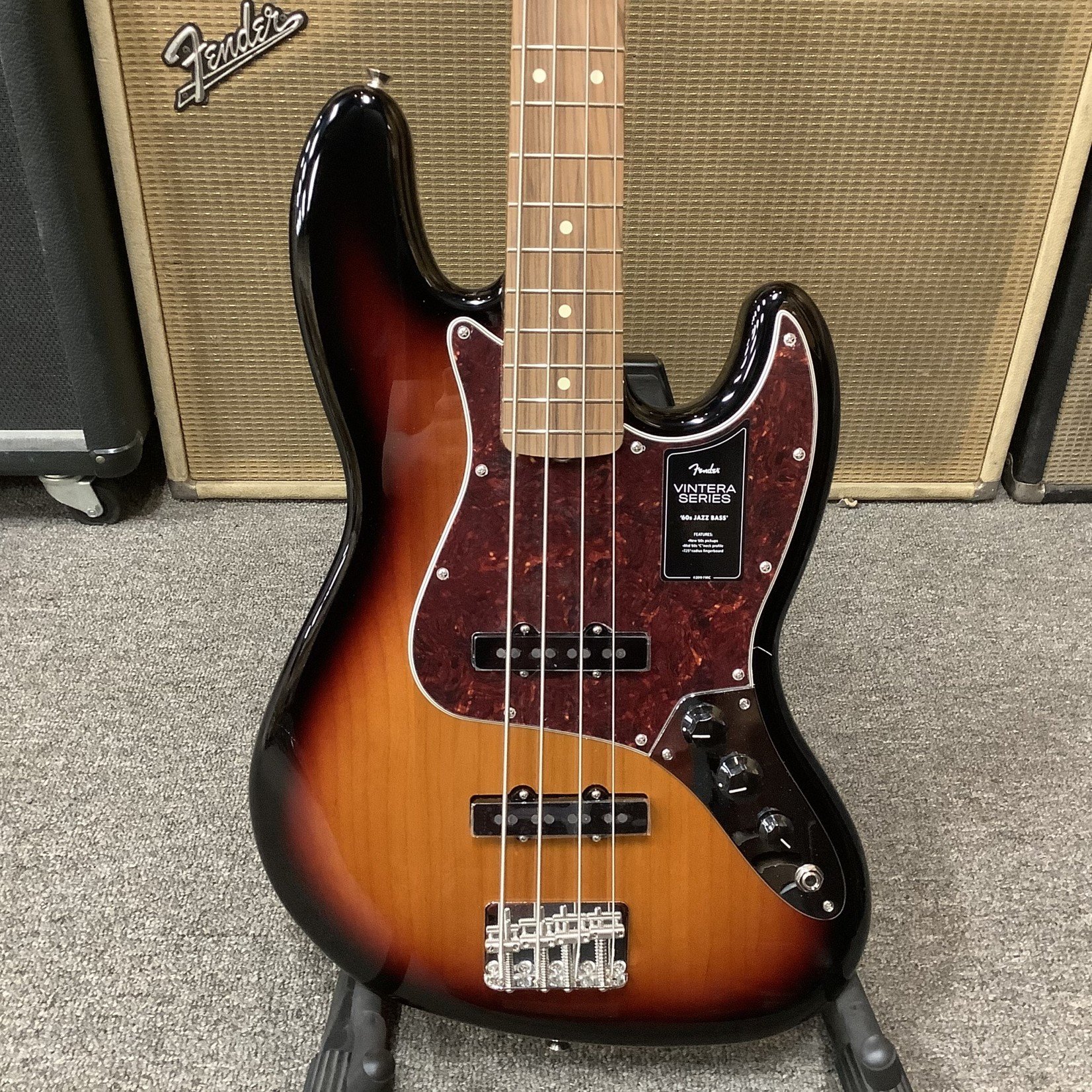 Fender New Fender Vintera 75th Anniversary 1960’s Jazz Bass Sunburst