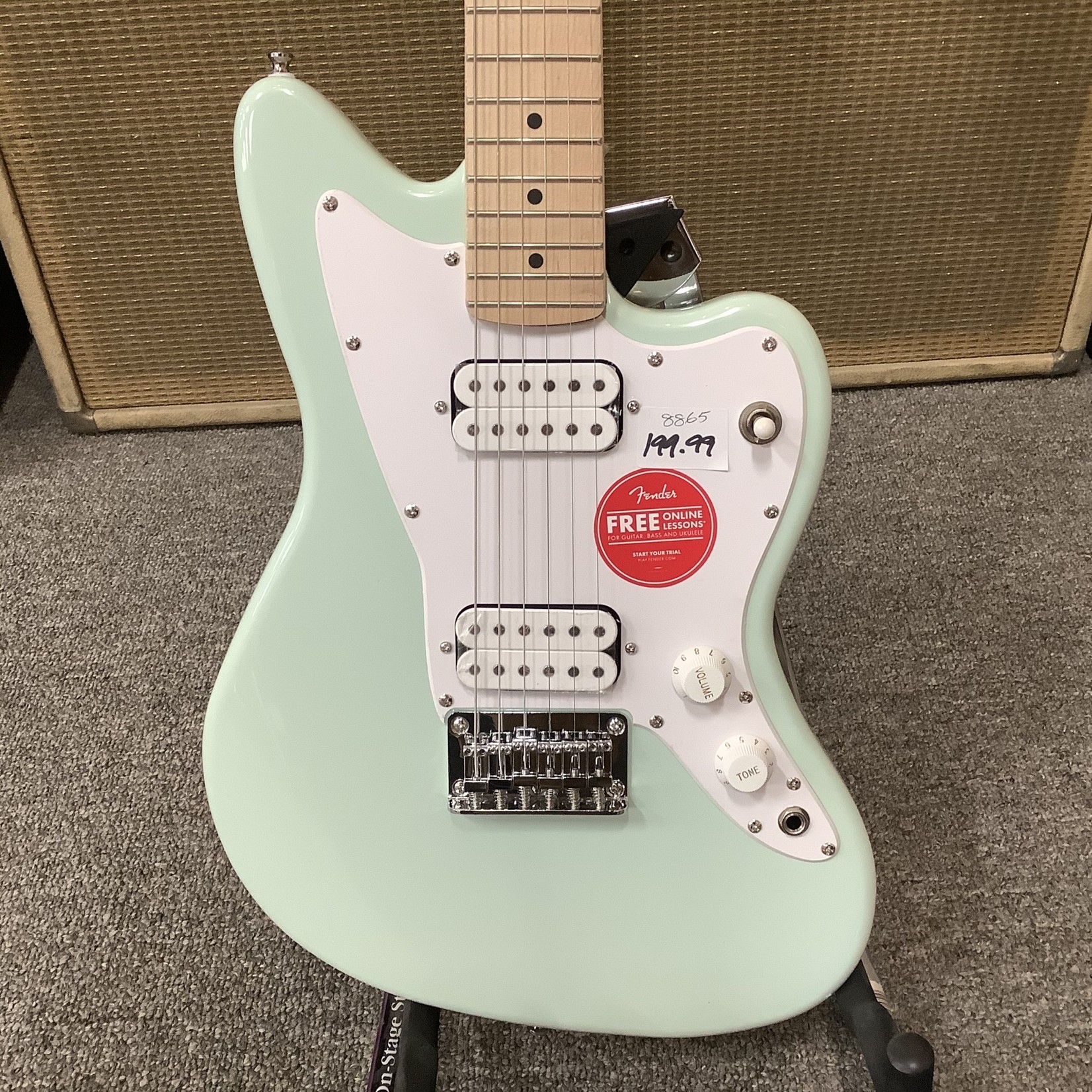 Squier Brand New Squier Mini Jazzmaster Sea Foam Green  HH