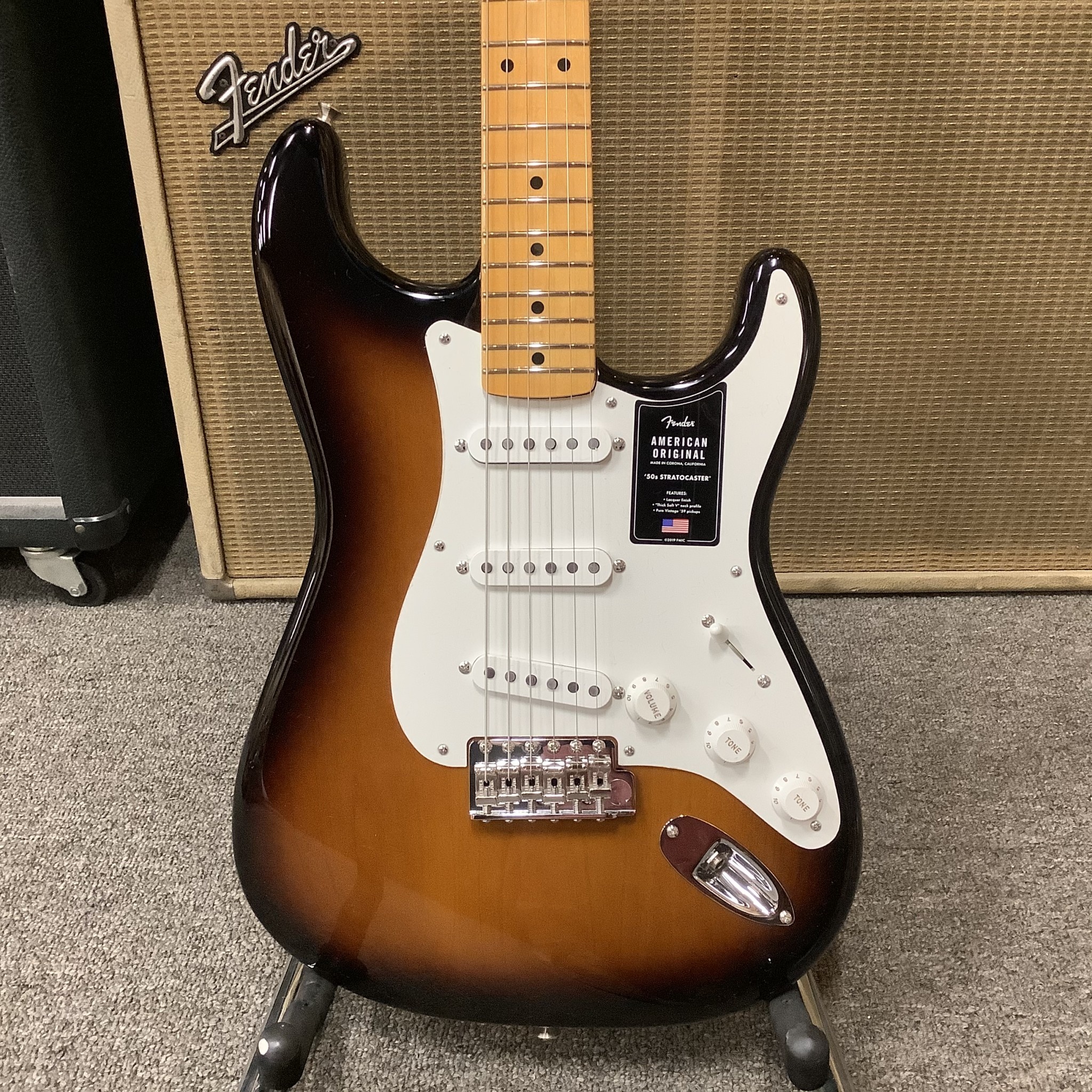 Brand New Fender AM Original 50's Stratocaster Maple Neck, Two