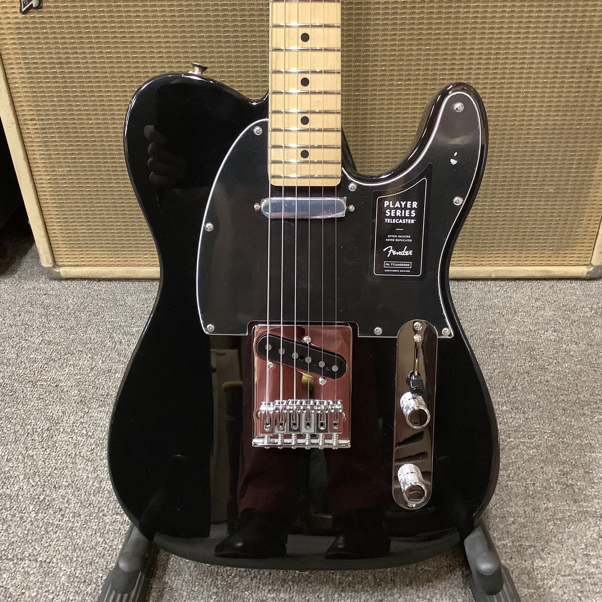 Brand New Fender Player Series Telecaster, Black, Maple Neck, Made