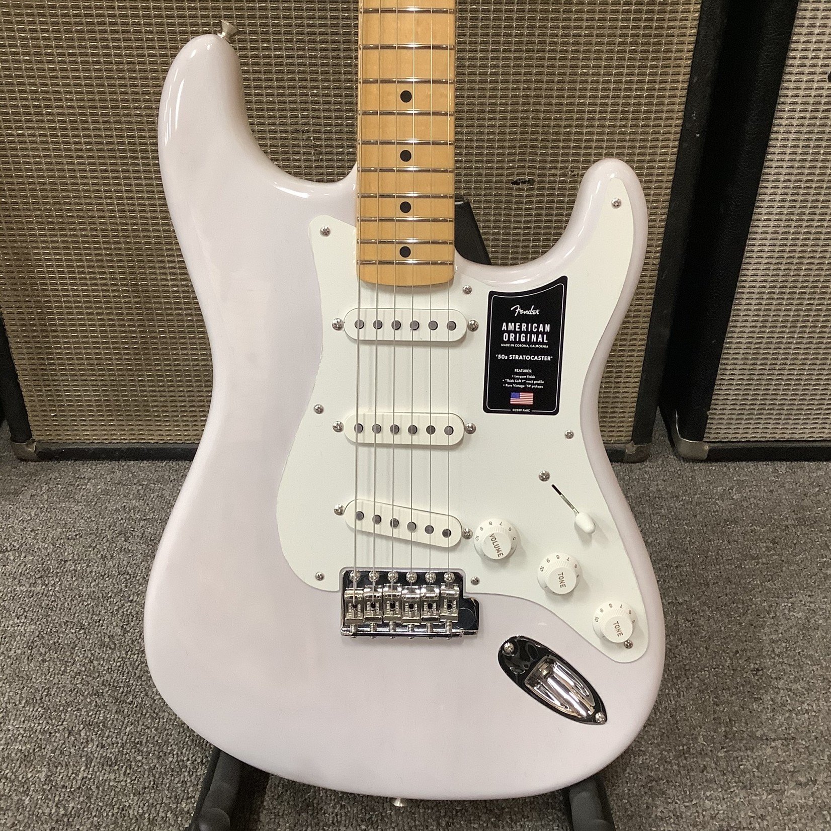 Brand New Fender American Original '50s Stratocaster, White, Maple