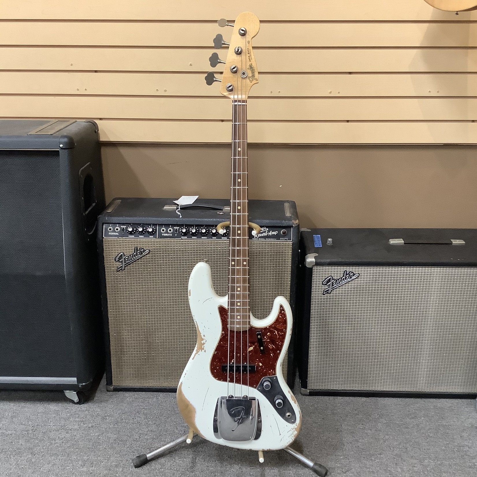 Fender 2020 Fender Custom Shop '60 Jazz Bass Relic, White Finish
