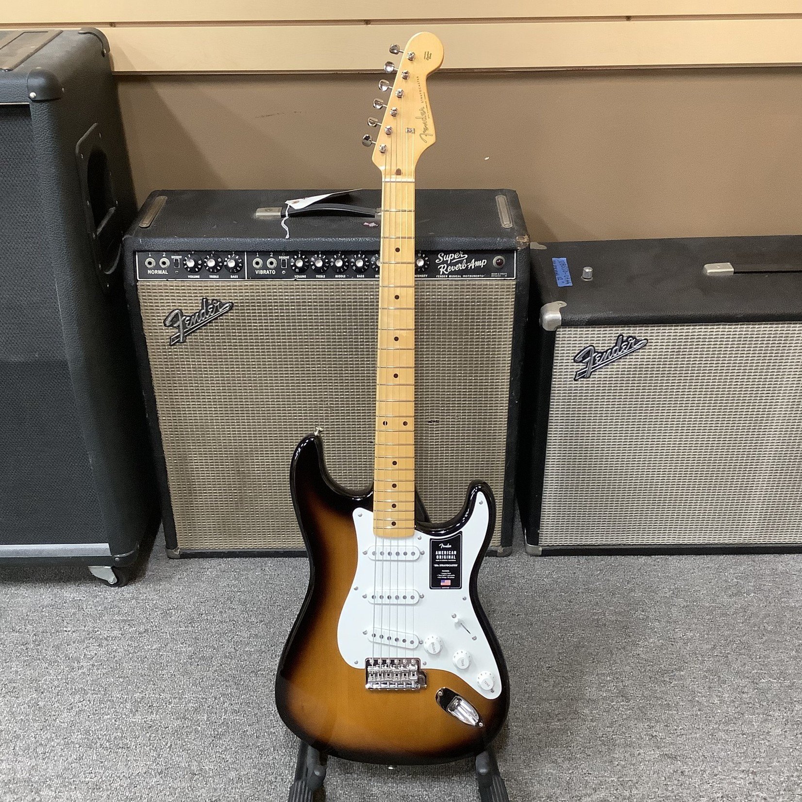 Gibson 2022 Brand New Fender American Original '50s Stratocaster, Two Tone Sunburst, Maple Neck