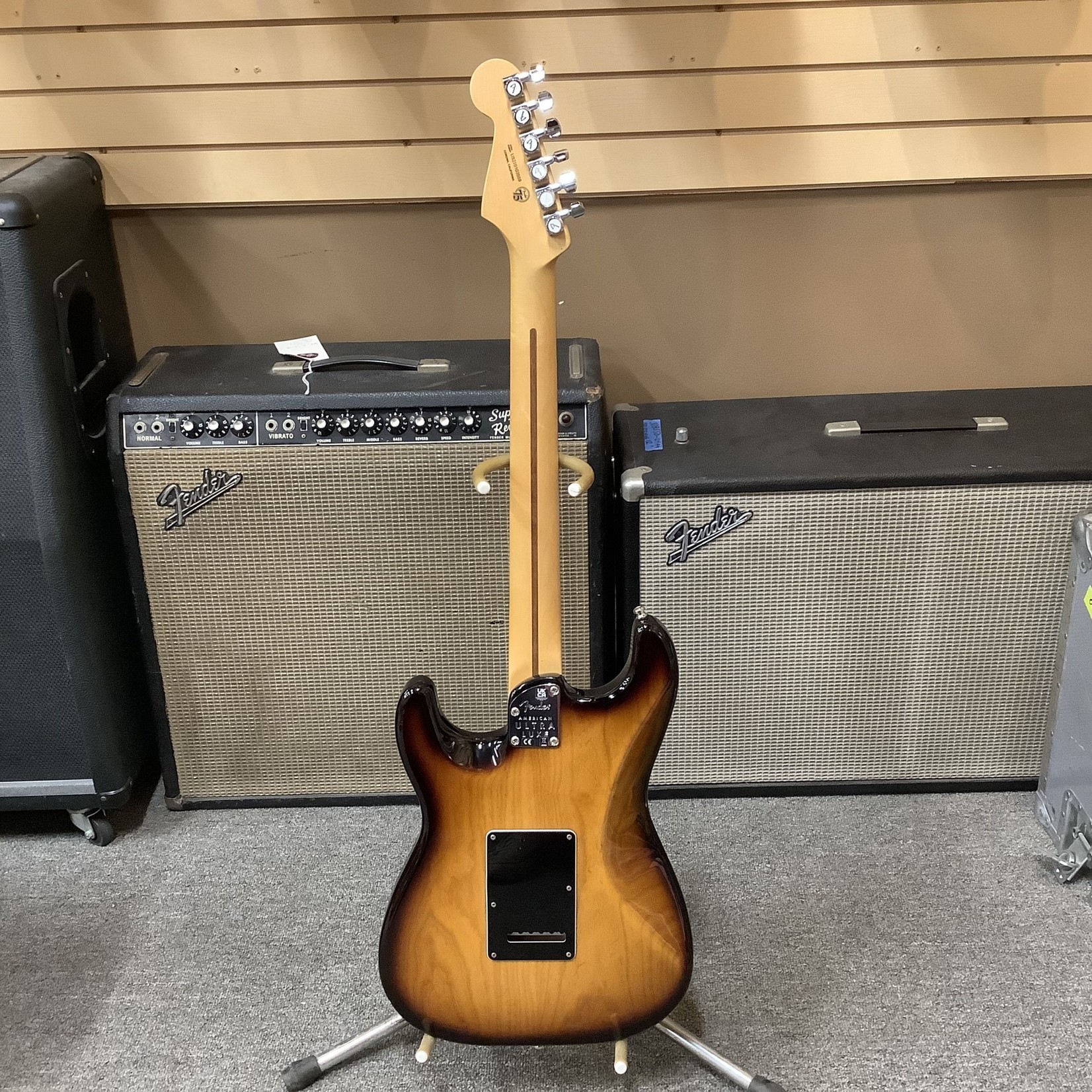 Fender 2021 Fender American Ultra Luxe Stratocaster, Sunburst w/Matching Headstock