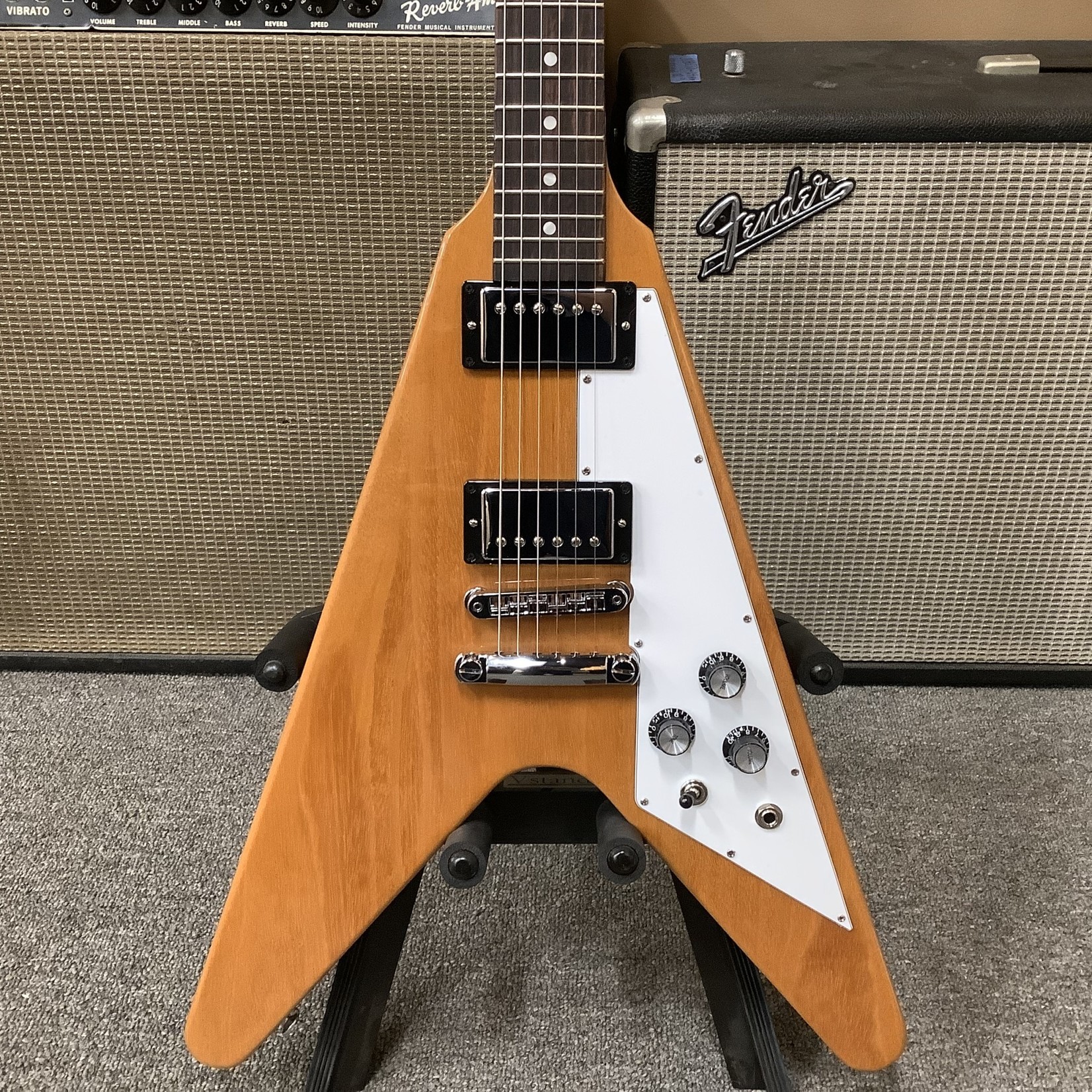 Gibson Brand New 2022 Gibson Flying V, Antique Natural